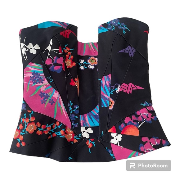 Versace x H&M Silk Corset Top - Picture 1 of 12